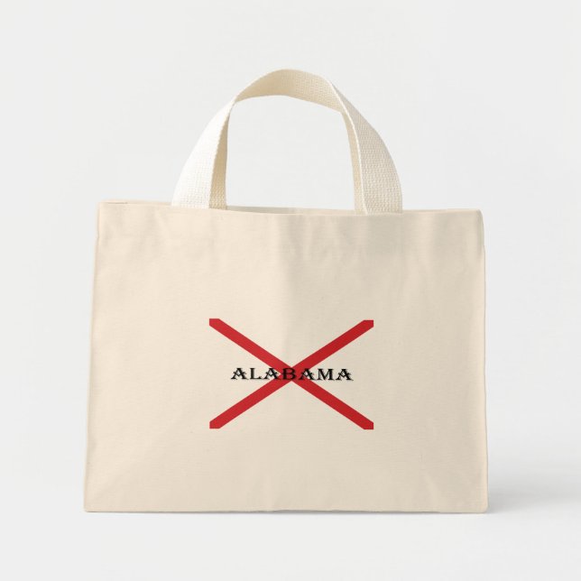 Alabama and Flag ttcnt Mini Tote Bag (Front)