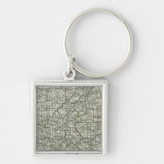 Alabama Atlas Map Key Ring (Front)
