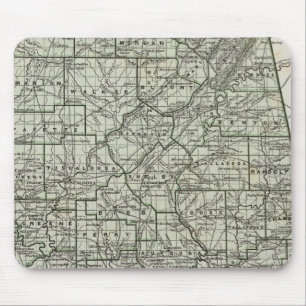 Alabama Atlas Map Mouse Mat