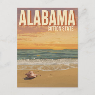 Alabama Beach Sunset Postcard