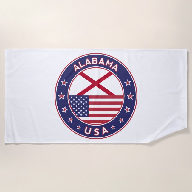 Alabama Beach Towel (Front)