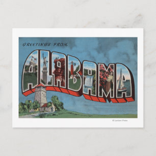 Alabama (Blue)Large Letter ScenesAlabama Postcard
