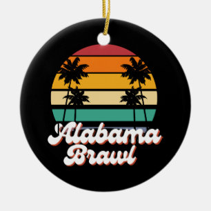 Alabama Brawl  Ceramic Tree Decoration