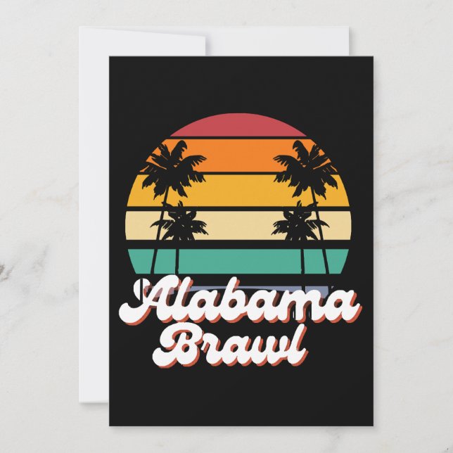 Alabama Brawl  Invitation (Front)