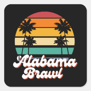 Alabama Brawl  Square Sticker