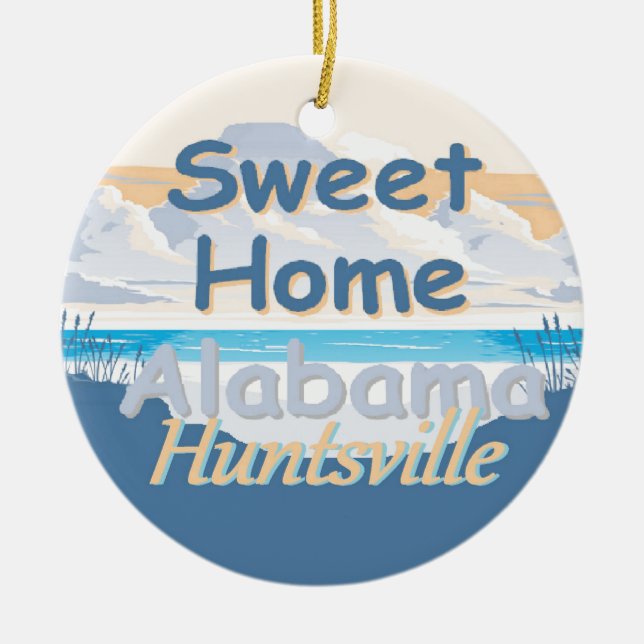 ALABAMA CERAMIC TREE DECORATION (Front)