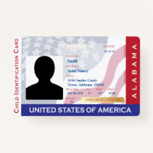 ALABAMA - Child ID Card