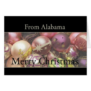 Alabama Christmas Card, state specific