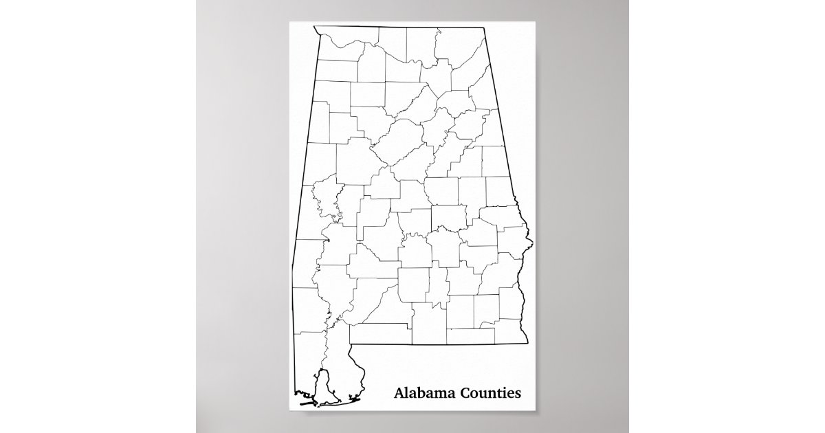 Alabama Counties Blank Outline Map Poster R4ed17cbdc7b4488493d07cb504e0f1a5 Ebcef 8byvr 630 ?view Padding=[285%2C0%2C285%2C0]