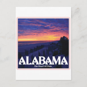 Alabama Dark Sunset Postcard