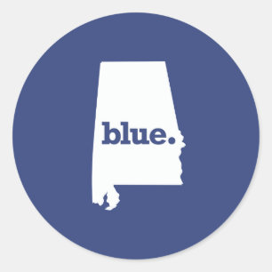 Alabama Democrat Classic Round Sticker
