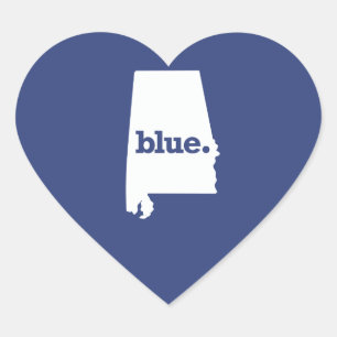 Alabama Democrat Heart Sticker