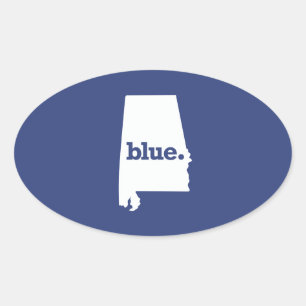 Alabama Democrat Oval Sticker