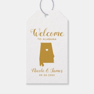 Alabama Destination Wedding Welcome Bag Gift Tags