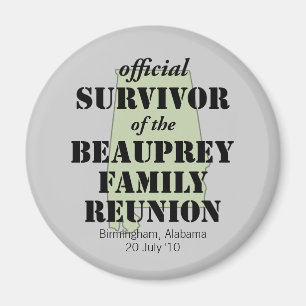 Alabama Family Reunion Survivor (green) Magnet