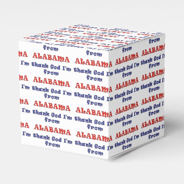 Alabama Favour Box (Front Side)