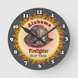 Alabama Firefighter clock
