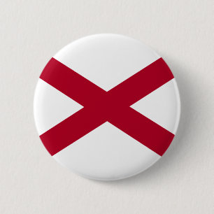 Alabama Flag 6 Cm Round Badge