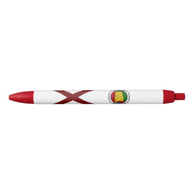 Alabama flag black ink pen (Front)