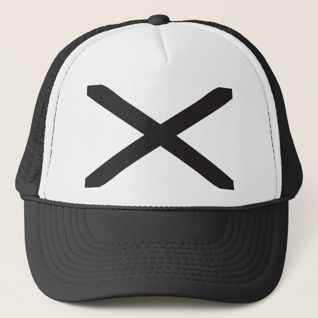 Alabama Flag - Black Trucker Hat (Front)