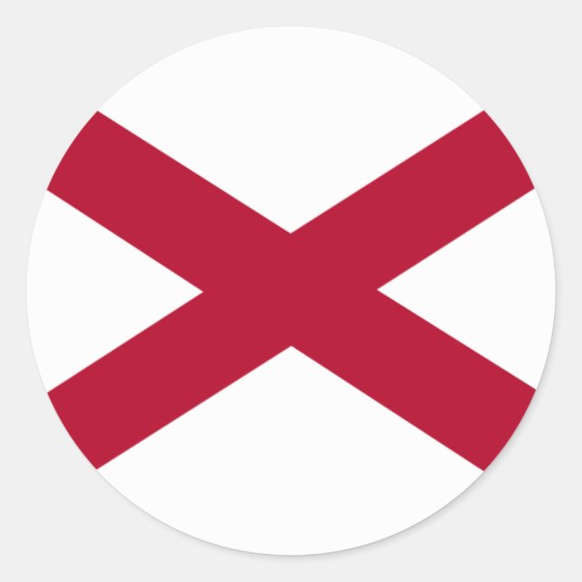 Alabama Flag Classic Round Sticker (Front)