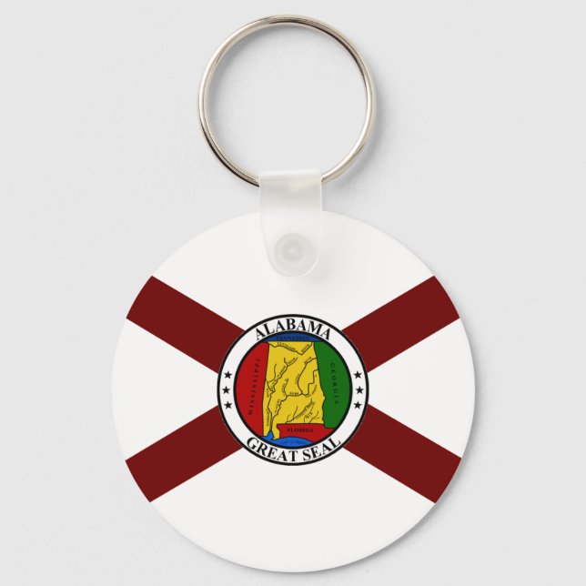 Alabama flag key ring (Front)