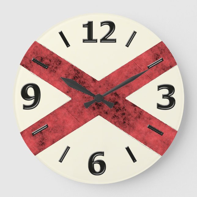 ALABAMA FLAG LARGE CLOCK (Front)