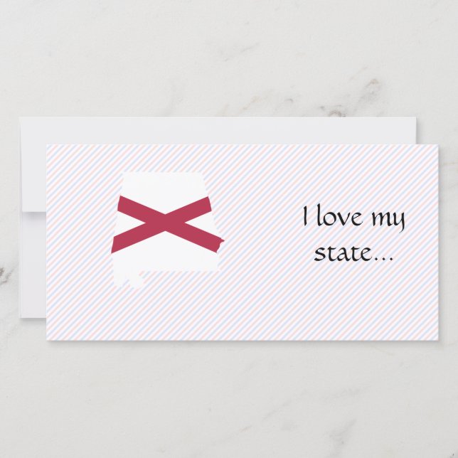 Alabama Flag Map (Front)