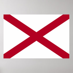Alabama flag poster