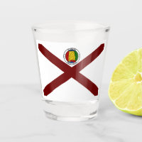 Alabama flag-seal shot glass