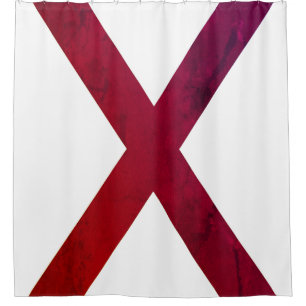 Alabama flag shower curtain