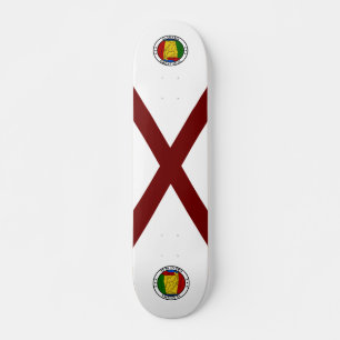 Alabama flag skateboard
