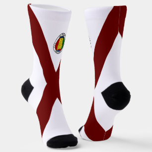 Alabama flag socks