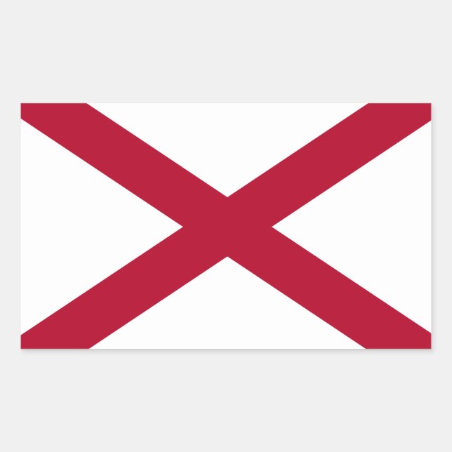 Alabama* Flag Sticker (Front)