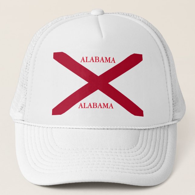 ALABAMA FLAG TRUCKER HAT (Front)