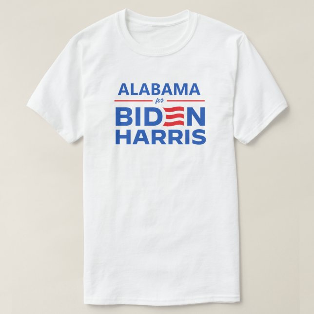Alabama for Biden Harris T-Shirt (Design Front)
