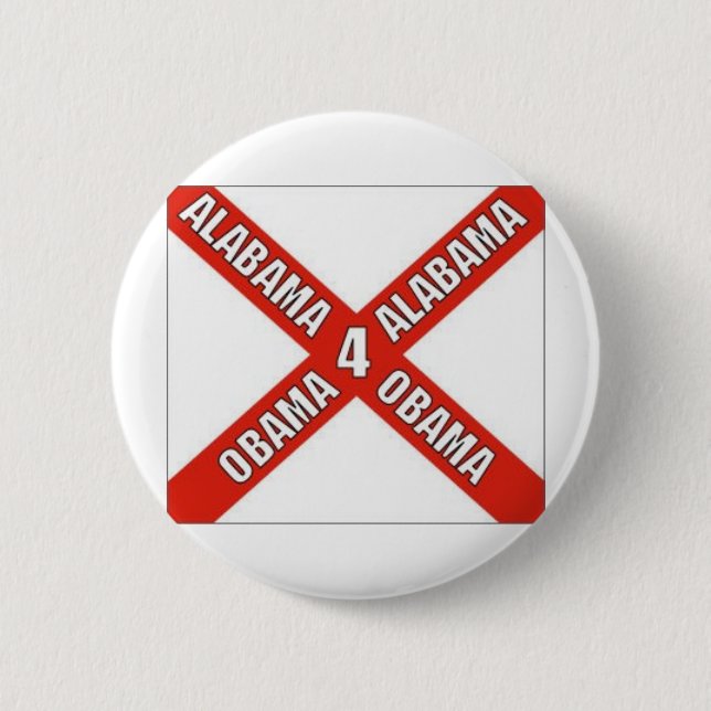 ALABAMA FOR OBAMA Button (Front)