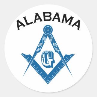 Alabama Freemason Classic Round Sticker