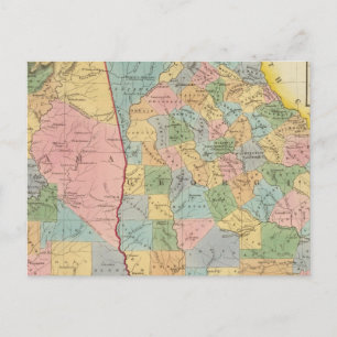 Alabama, Georgia Postcard