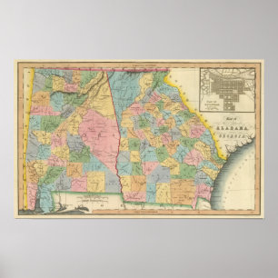 Alabama, Georgia Poster