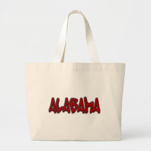 Alabama Graffiti Large Tote Bag