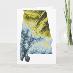 Alabama Greeting Card- 5x7"- Envelopes Included Card