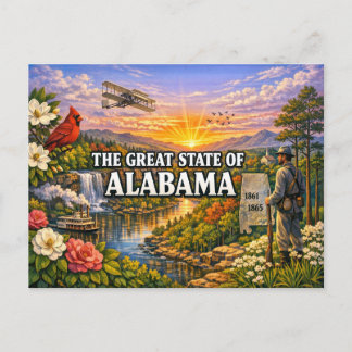 Alabama Greetings Postcard