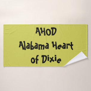 Alabama Heart of Dixie Bath Towel