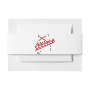 Alabama Heart of Dixie Invitation Belly Band