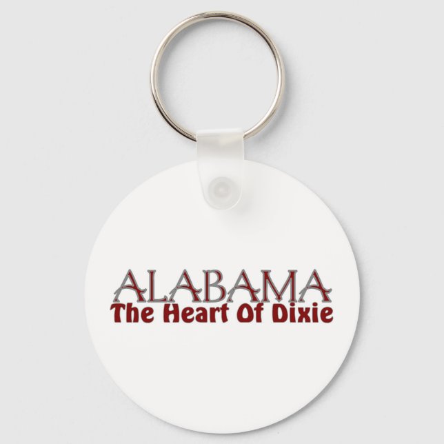Alabama heart of Dixie keychains (Front)