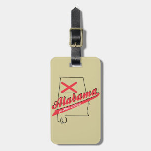 Alabama Heart of Dixie Luggage Tag