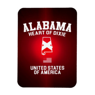 Alabama Heart of Dixie Magnet