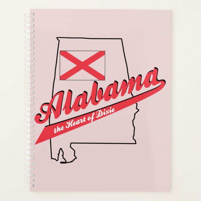 Alabama Heart of Dixie Planner (Front)