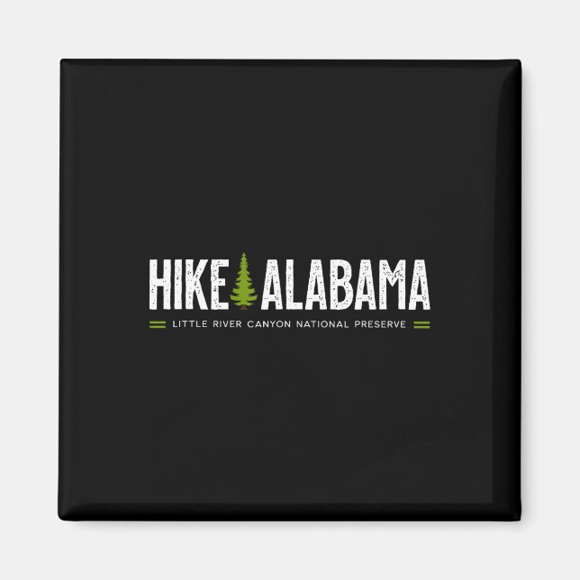 Alabama Hike Little River Canyon Tree Retro Graphi Magnet (Front)